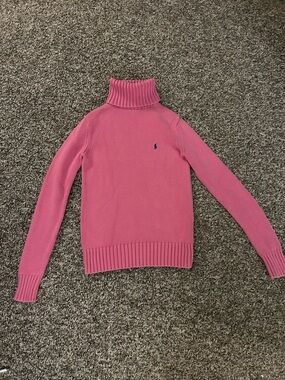 Ralph Lauren Pink Turtleneck Sweater - Size Small